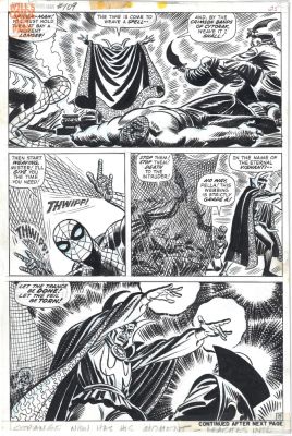 John Romita Sr. John Romita Sr. - Amazing Spider-Man #109 Pg 19 (Marvel, 1972) Rare Dr Strange App