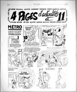 Métro - Gag En Deux... | Métro - Gag en deux planches originales : "Métro: le... | Farrando