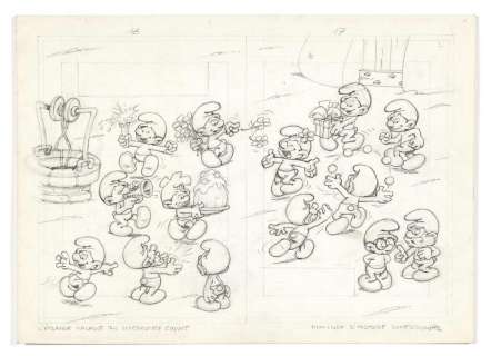 PEYO STUDIOS  L’étrange maladie du Schtroumpf Coquet | Artcurial