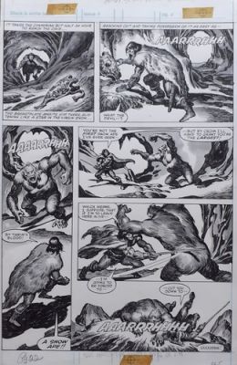 2 ORIGINALSEITEN JOHN BUSCEMA Savage Sword of Conan 80 Jahre Eismonster Kampf | eBay Europe