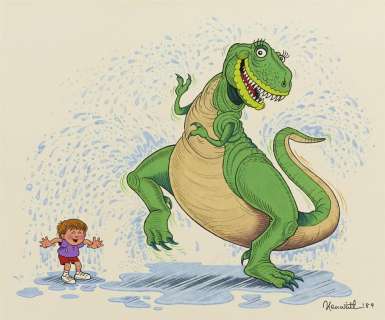 ALLAN NEUWIRTH. "Hooray for Dinosaur Day!" [CHILDREN’S / T-REX / TYRANNOSAURUS] | Swann Galleries