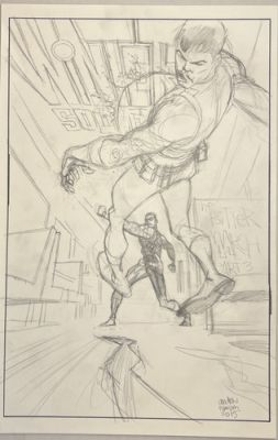 Marvel Winter Soldier-Bitter March #3 Pencil Cover Art Recreation by Robinson | eBay US