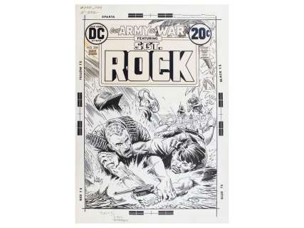 Joe Kubert Our Army at War #258 Cover Art | Weiss Auctions