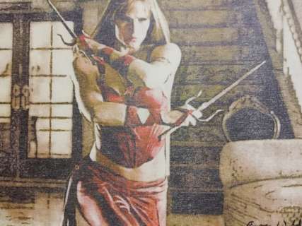 ELEKTRA - Original artwork on a wooden plate - 29,7 x 21 cm - EO - (2018) | Catawiki