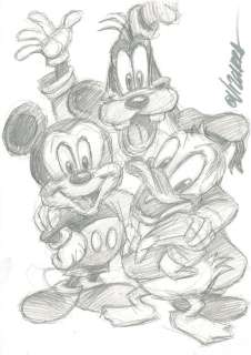 Disney Family - Original Sketch - Joan Vizcarra - EO | Catawiki