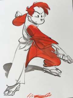 Munuera  - Illustration originale en couleur sur papier vergé épais  - Spirou | Catawiki