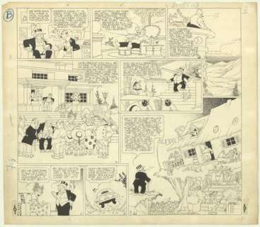 219: McManus Bringing Up Father Sun original comic art