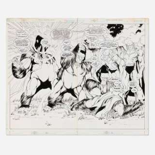 Gustavo Vazquez, Martian Manhunter Annual Vol 2 Story Pages 30-31 Original Art (DC Comics, 1999) | Landry Pop Auctions