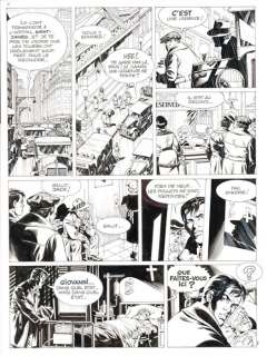 Mitton, Jean-Yves - Originele pagina (p.7) - Bloed en Stilte 4 - Siciliaanse vespers  (1990) | Catawiki