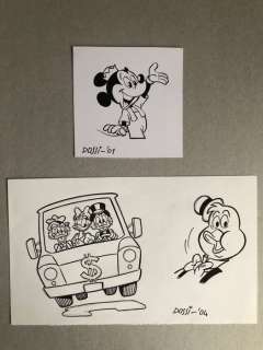 Uncle Scrooge - Dossi, Sandro - 2x Illustrazioni originali - Art original - (2001/2004) | Catawiki