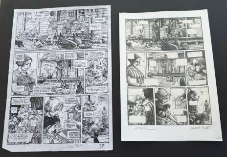 Loisel & Tripp - Planche crayonnée + planche originale (p.57) - T9 - (2014) | Catawiki