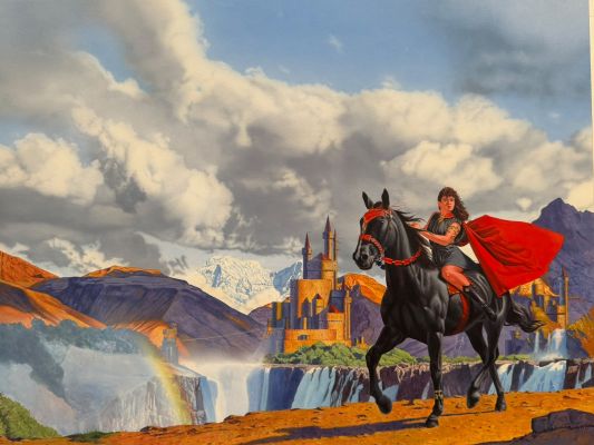 Lot 10 - Fred Gambino – The Horse Girl (1988) | Oberon Auctions