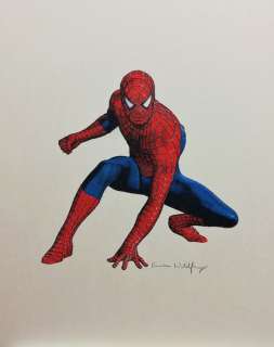 SPIDER-MAN 40x50cm - Emma Wildfang Oil pastels on an artist cardboard   - EO | Catawiki