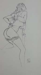 Angelo Stano - original illustr. "La donna di Schiele" - Page volante | Catawiki