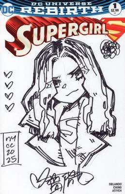 Rose Besch | Supergirl Sketch Cover By Rose Besch | ComicArtFans Classifieds