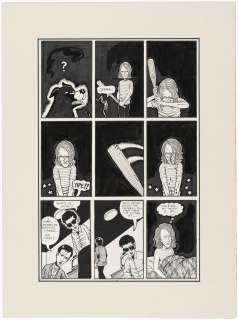 ED BRUBAKER "LOW LOWLIFE" #1 COMIC BOOK PAGE ORIGINAL ART.