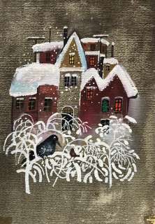 Zbigniew Rychlicki (1922 - 1989) | Zbigniew Rychlicki | Miasto okryte śniegiem, ilustracja zimowa | Desa Unicum