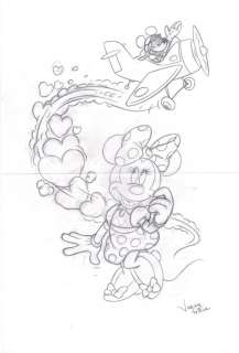 Mickey and Minnie In Love - Original Sketch - Jaume Esteve - EO | Catawiki