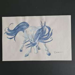 Eric Hübsch. Le... | Eric Hübsch. Le chant d’Excalibur. Crayons de couleurs.... | Aibo Art Auction