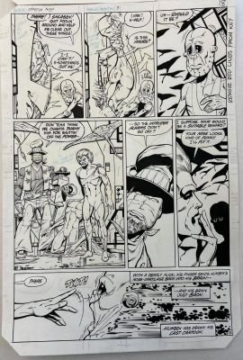 Keith Giffen - Birth Page Very 1St Appearance of Lobo First From Omega Men #3 For Sale