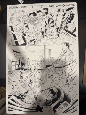 Greg Land, Jay Leisten | Original X-Men Issue 1 Page 7 Phoenix / Jean Grey | ComicArtFans Classifieds