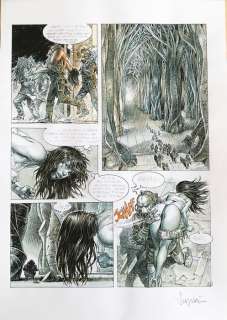 Druuna - Paolo Eleuteri Serpieri - acquerello originale su stampa - Page volante | Catawiki