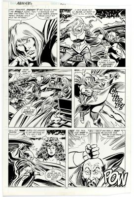 John Buscema, Tom Palmer | The Avengers #297 Page 21 Original Art Featuring Thor She-Hulk Nebula & D Druid By John Buscema | ComicArtFans Classifieds