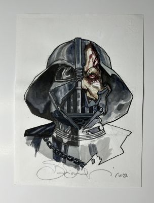 Simone Bianchi | Simone Bianchi - Darth Vader (Star Wars) Illustration / Painting Artist: Simone Bianchi | ComicArtFans Classifieds