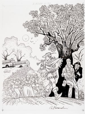 Lot 44 - Alessandrini Giancarlo - "Martin Mystère - I ragazzi venuti da Hamelin ", 2018 | Urania Casa d’Aste