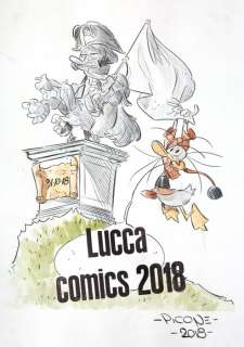 Original illustr. - Ruba Bandiera - acquerello cm 42x29,7 - Page volante (2018) | Catawiki