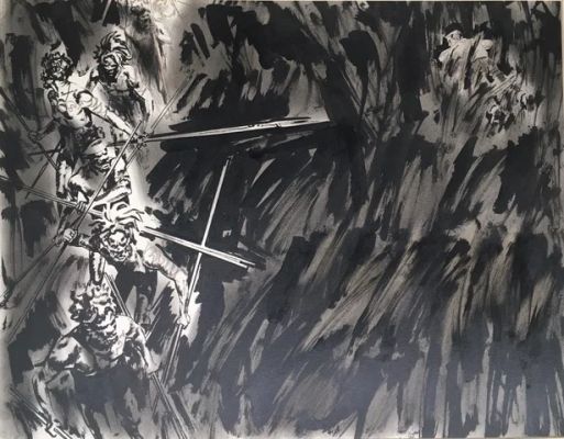 Noel Sickles | Noel Sickles - Boy’s Life Illustration | ComicArtFans Classifieds