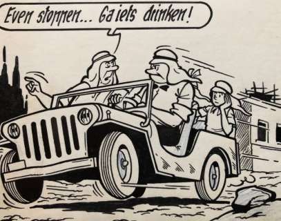 Suske en Wiske 50 - Originele pagina (p.52) Sjeik el Ro-Jenbiet - met luxe groot formaat hc  - (1963/2018) | Catawiki