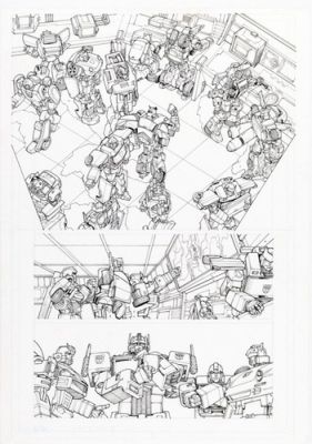Transformers Original Comic Art ALL HAIL MEGATRON Issue #7 Page #8 E.J SU 2009 | eBay US (Buy It Now)