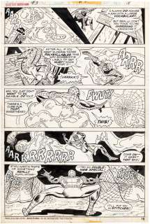 "GIANT-SIZE SPIDER-MAN #3 COMIC BOOK PAGE ORIGINAL ART BY ROSS ANDRU. | Hake’s
