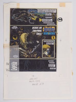 Lot 271 - Simon Coleby 2000 AD Prog #978 Venus Bluegenes Venus On The Frag Shell Story Pages (Fleetway, 1996)
