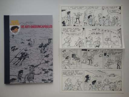 Mau, Bob | Original page (p.16) + album  - Kari Lente 26  - De anti sneeuwcapsules  - hc with cloth spine  - 1st edition  - (2008) | Catawiki