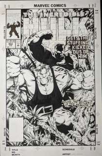 Gary Frank / Mark Farmer - The Incredible Hulk #402 Cover 1992