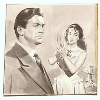  - Nortier, Lucien - Dessin original - Illustration presse Del Duca - Couple dans la tourmente - (1950) 