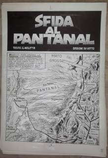 Sergio Bonelli / F.Lli Di Vitto - Intera epopea di SFIDA AL PANTANAL, scritta da Sergio Bonelli (Nolitta) e apparsa su Mister No 155\/159