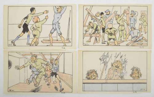 [Original comic art] Georges van Raemdonck (1888-1966) - Bulletje en Boonestaak | Zwiggelaar Auctions