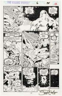 "COSMIC POWERS" #6 COMIC BOOK PAGE ORIGINAL ART BY SCOT EATON. | Hake’s