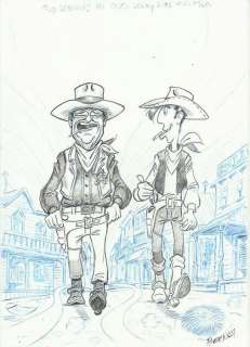 Bernat (Serrat, Bernardo) - Original drawing - Lucky Luke | Catawiki