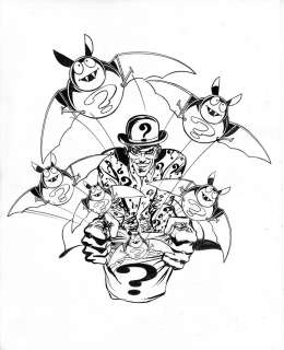 Neal Adams | Batman & Robin Art from Movie Style Guide BMR4 Riddler | Neal Adams