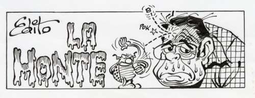 Gotlib - Dessin original Ã  l’encre de Chine sur papier Ã  en-tête du journal Fluide Glacial (1985) | Catawiki