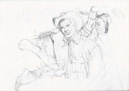 Tex - Patrizio Evangelisti - illustrazione originale - Page volante | Catawiki