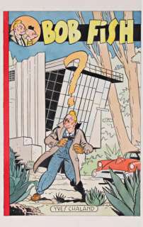 Chaland - Bob Fish Encre de Chine et de couleurs pour ce projet couverture