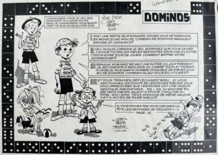 Eddy Paape/Jadoul/Le jeux des Dominos. Planche originale… | Dagoty