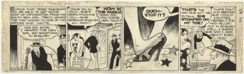 125: Gould Dick Tracy daily 4/4/38 original comic art | Russ Cochran
