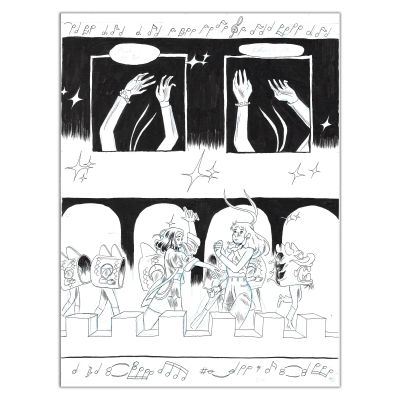 Martin Robic | Une Fête Sans Fin - Page originale 32 | Achetez de l’Art