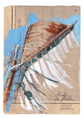 Sophie Ladame | Aquarelles, encre et mine de plomb 17 x 24 cm | A la marge